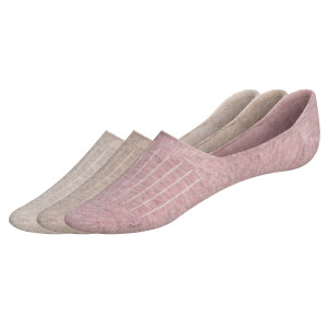 esmara 3 paar dames sokken (39-42, Beige/lichtroze)