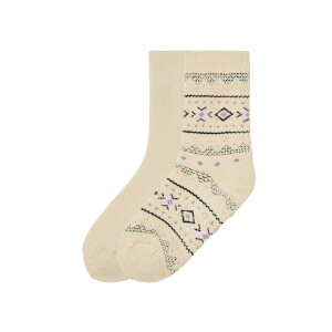 pepperts! 2 paar kinder thermosokken (39-42, Beige)