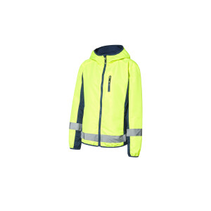 CRIVIT Dames omkeerbare jas (Geel/blauw, L (44/46))