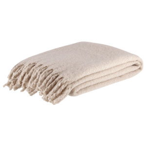 LIVARNO home Bouclé plaid 130 x 170 cm (Beige)