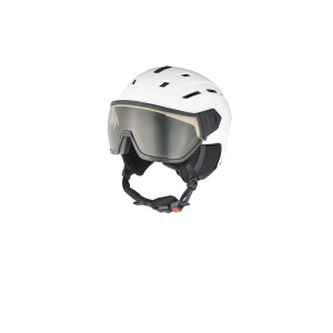 CRIVIT Skihelm met fotochromatische skibril Premium (Wit, M/L)