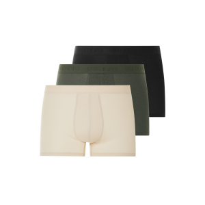 esmara Men 3 Heren boxers (zwart/groen/beige, L)
