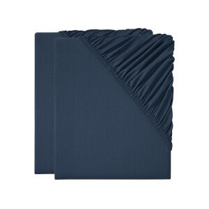 LIVARNO home 2 jersey hoeslakens 100 x 200 cm (Blauw)