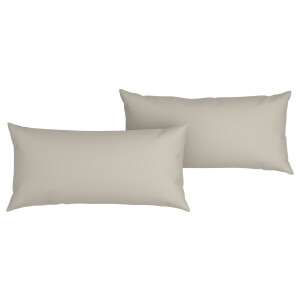 LIVARNO home 2 Mousseline kussenslopen 80 x 40 cm (Beige)