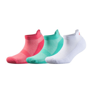 CRIVIT 3 Paar sportsokken (roze/turquoise/wit, 41/42)