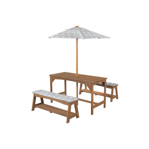 roba Kinder tuinset met parasol (teak kleuren)