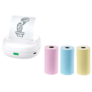 SILVERCREST Mini printer met 3 rollen printpapier