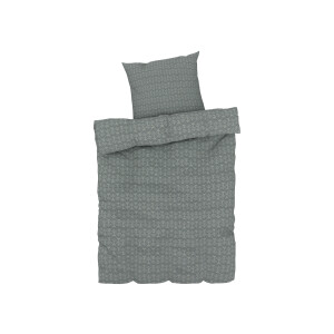 LIVARNO home Dekbedovertrek 140 x 200 cm (ornament groen)