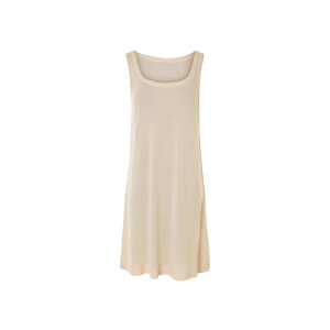 esmara Dames jurk van linnenmix (Beige, M (40/42))