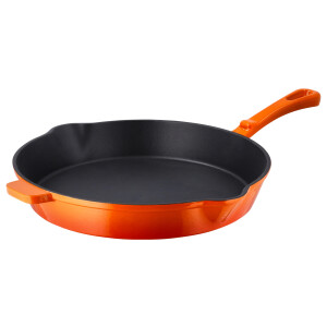 SILVERCREST Gietijzeren koekenpan 30 cm (Oranje)