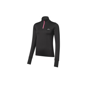 CRIVIT Dames sportshirt met smartwatchopening (XS, Zwart)