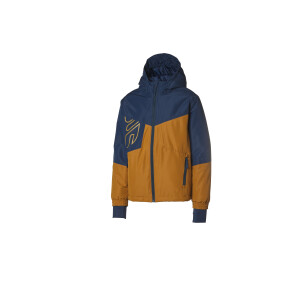CRIVIT Kinder ski jas (122/128, Marineblauw/beige)