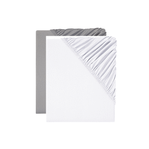 LIVARNO home 2 jersey hoeslakens 100 x 200 cm (Grijs/wit)