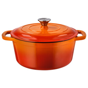 SILVERCREST Gietijzeren pan 26 cm 5,1 L (Oranje)