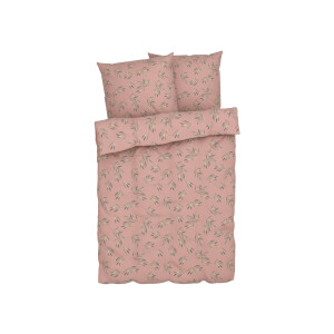 LIVARNO home Satijnen dekbedovertrek 240 x 220 cm (bloemig paars)