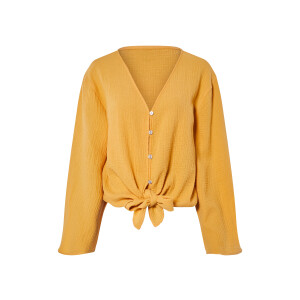 esmara Mousseline dames blouse (Geel met lange mouwen, 36)