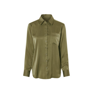 esmara Satijnen dames blouse (40, Groen)