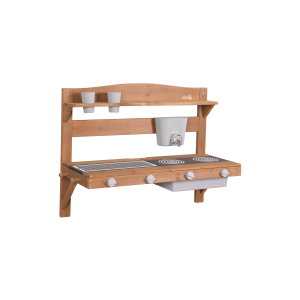 roba Houten speelgoed keuken om op te hangen (85x35x65, Teak)