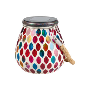 LIVARNO home Gesoldeerd glas met LED, beschilderd of mozaïek (Rood)