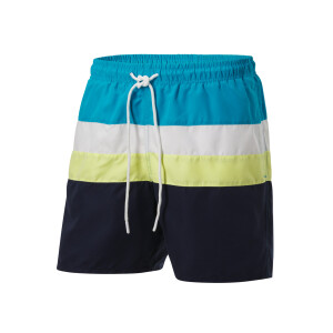 CRIVIT Heren zwembroek (blauw/wit/geel, M)