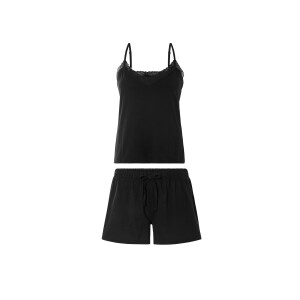 esmara Korte dames pyjama (Zwart, XS (32/34))
