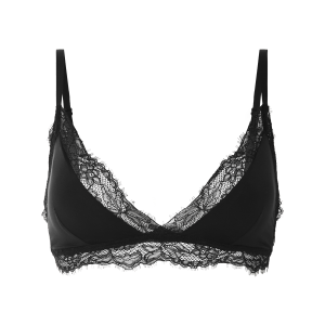 esmara Dames bralette met kant (Zwart, M (40/42))