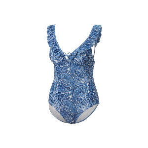 CRIVIT Dames badpak (Blauw/wit, 36)