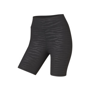 CRIVIT Dames fietsshort (S (36/38), Zwart met print)