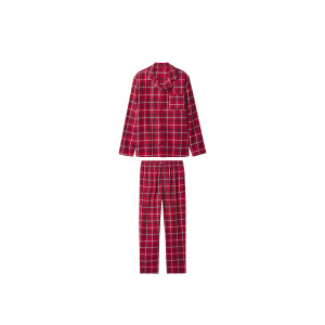 esmara Men Flanellen heren pyjama (Rood, S)
