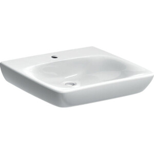 Geberit 300 Comfort rolstoelwastafel met kraangat zonder overloop 55x55x15cm wit s8340405000g