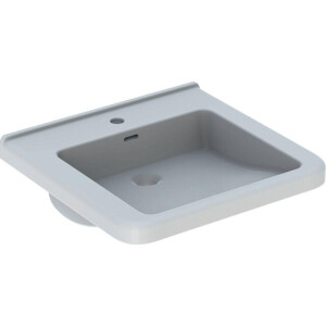 Geberit 300 Comfort Square rolstoelwastafel met kraangat met overloop 55x52.5x15.5cm wit s8309700000g