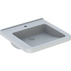 Geberit 300 Comfort Square rolstoelwastafel met kraangat zonder overloop 55x52.5x15.5cm wit s8309705000g