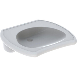 Geberit 300 Comfort Vitalis rolstoelwastafel 65x60x15cm zonder kraangat zonder overloop inclusief KeraTect wit s8310805001g