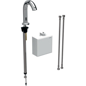 Geberit Piave elektronische wandwastafelkraan koud voor batterij chroom 116.163.21.1