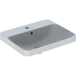 Geberit Variform opbouwwastafel rechth. 55cm 1 kraangat tect wit 500.740.00.2
