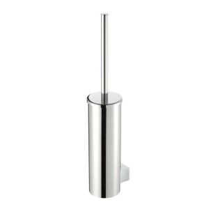 Geesa Nexx Toiletborstel met houder Chroom (zwarte borstelkop) 917510-06