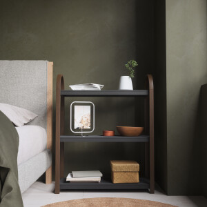Umbra Wandrek 'Bellwood' 90 x 72cm, kleur Zwart/Walnoot