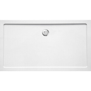GO by Van Marcke Helion douchebak kunststofcomposiet 160x90x3.5cm rechthoek afvoer D90mm zonder potenstel wit AJSC1690S