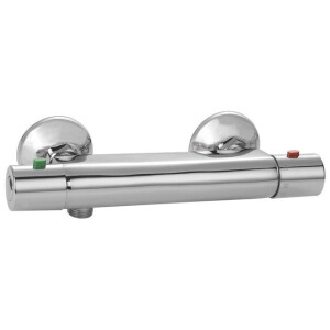 Go by Van Marcke Isisave thermostatische douchekraan waterbesparend inclusief rozetten en S-koppelingen chroom AG167-3(150MM)