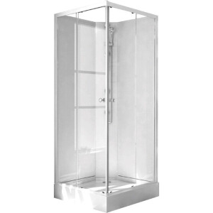 GO by Van Marcke Khone I compleet gesloten douchecabine 80x80cm vierkant 2 schuifdeuren SKU 223285