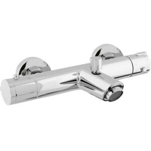 Go by Van Marcke Move Badmengkraan - thermostatisch - waterbesparend - hartafstand 15cm - veiligheidsblokkering - keramische schijven - rozetten - S-koppelingen - chroom 8040-03