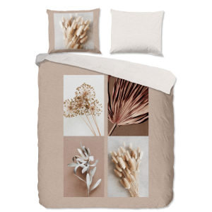 Dekbedovertrek Dekbedovertek Katoen - Kami - Eenpersoons (140x200 Cm) - Meerkleurig Katoen - Natuur & Bloemen - Good Morning - Dekbed-Discounter.nl