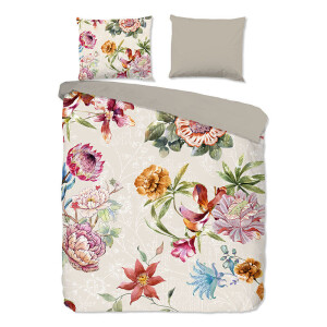 Dekbedovertrek Katoen - Jaimy - Tweepersoons (200x200 Cm) - Meerkleurig Katoen - Bloemen - Good Morning - Dekbed-Discounter.nl