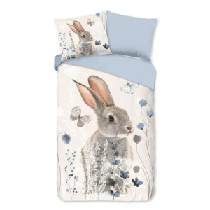 Kinderdekbedovertrek Katoen - 140x200 Cm Meerkleurig - Dieren & Natuur - Good Morning - Dekbed-Discounter.nl