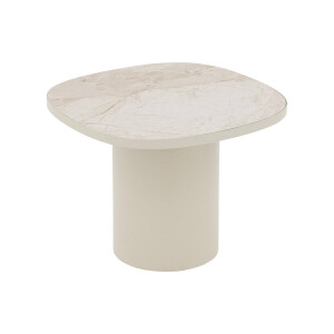 Goossens Excellent Salontafel Fina vierkant, keramiek bruin, elegant chic, 50 x 38 x 50 cm