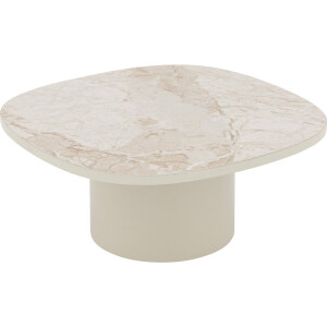 Goossens Excellent Salontafel Fina vierkant, keramiek bruin, elegant chic, 70 x 30 x 70 cm