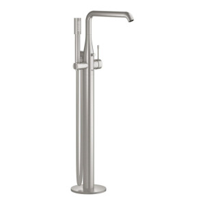 GROHE Essence New Afbouwdeel vrijstaande badkraan - omstel - draaibare uitloop 27.7cm - handdouche - doucheslang - supersteel 23491dc1