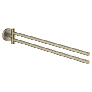 GROHE Essentials Handdoekhouder - 45cm - dubbel - draaibaar - geborsteld nikkel 40371en1