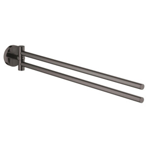 GROHE Essentials Handdoekhouder - 45cm - dubbel - draaibaar - hard graphite 40371a01