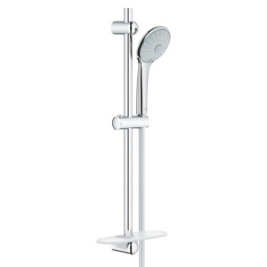 GROHE Euphoria 110 Massage Glijstangset - 60cm - ronde handdouche - 3 straalsoorten - gladde doucheslang - met zeepschaal - chroom 27231001
